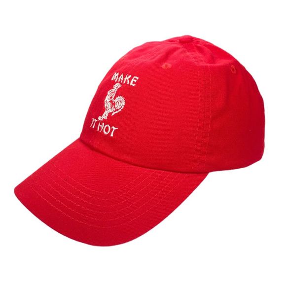Petals & Peacocks x Zumiez Sriracha Make It Hot Baseball Hat - One Size - Picture 2 of 9